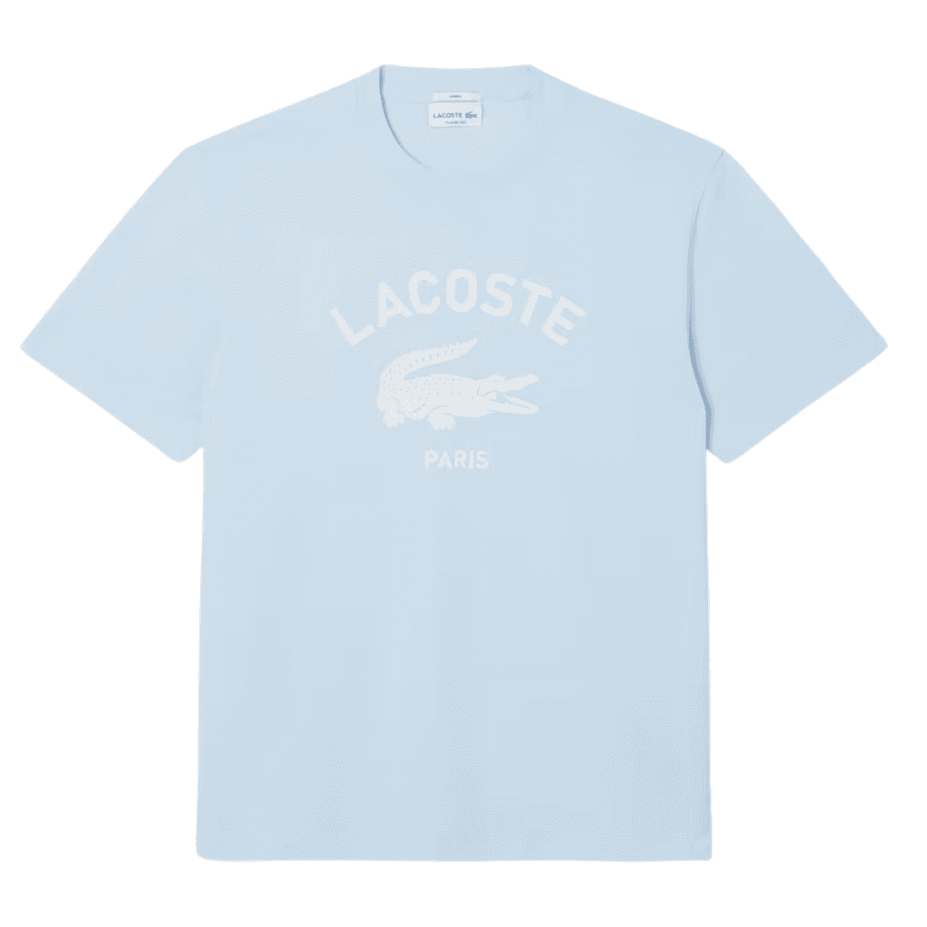 Lacoste Signature Print Cotton T-Shirt Rill