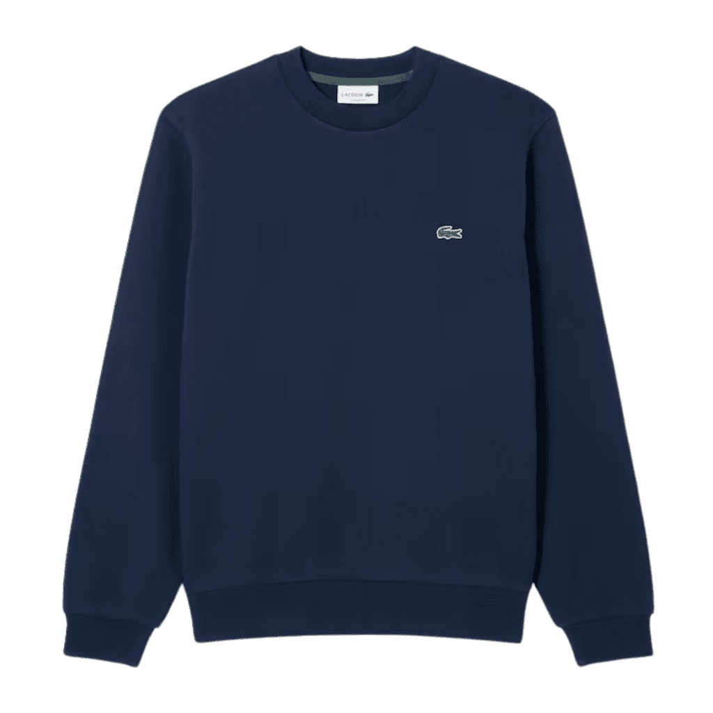Lacoste Classic Fit Cotton Fleece Sweatshirt Navy Blue