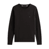 Tommy Hilfiger Flag Crew Neck Jumper Black swatch