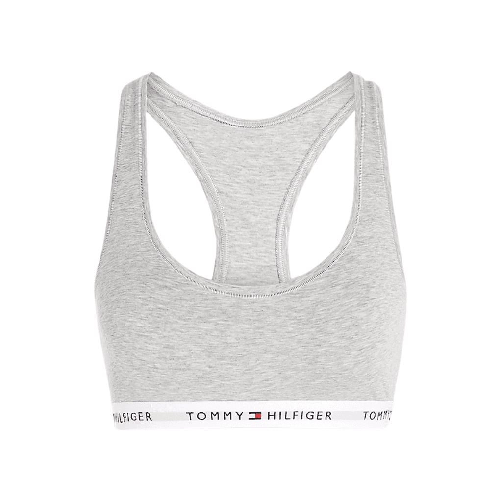 Tommy Hilfiger Unlined Bralette Light Grey Heather