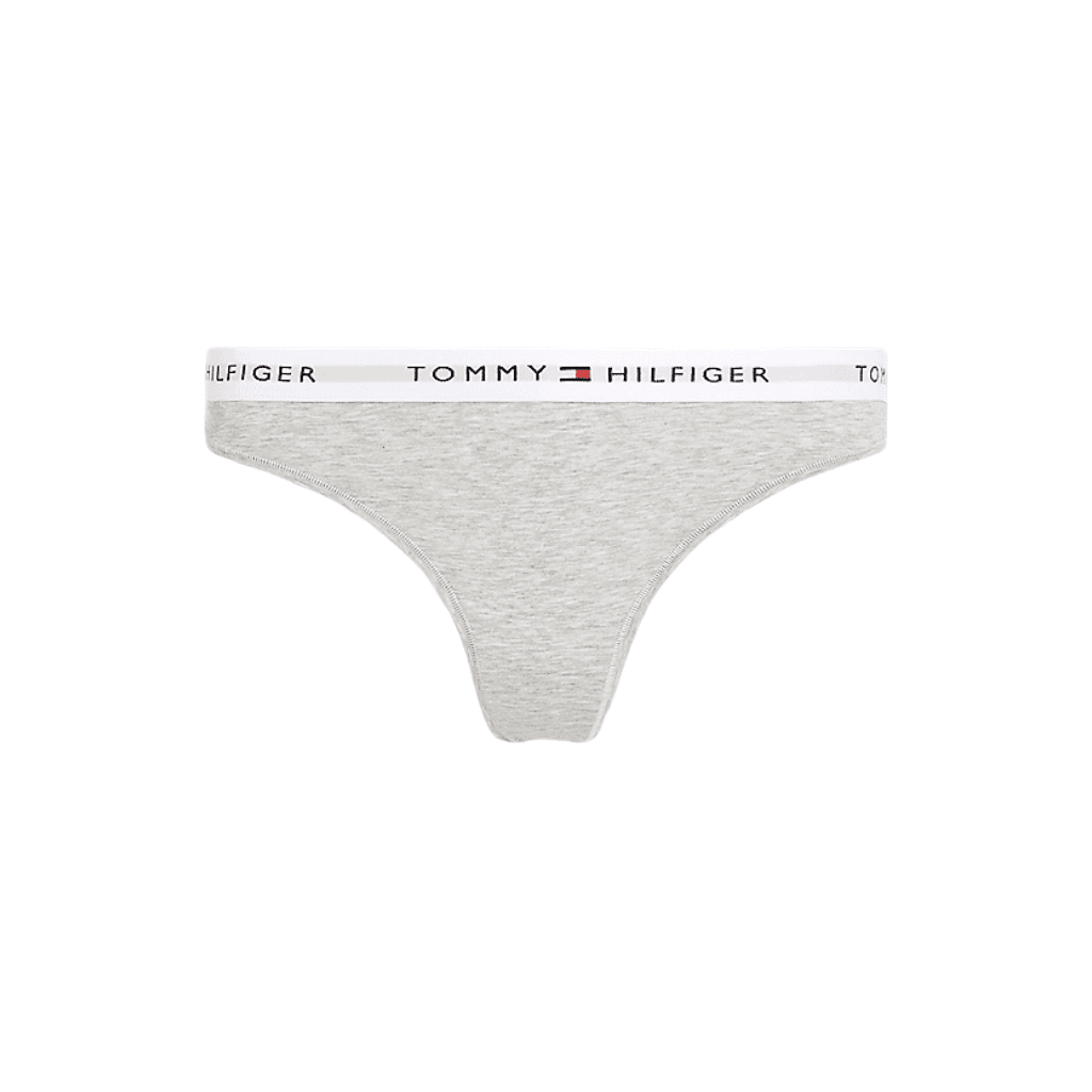 Tommy Hilfiger Logo Thong Light Grey Heather