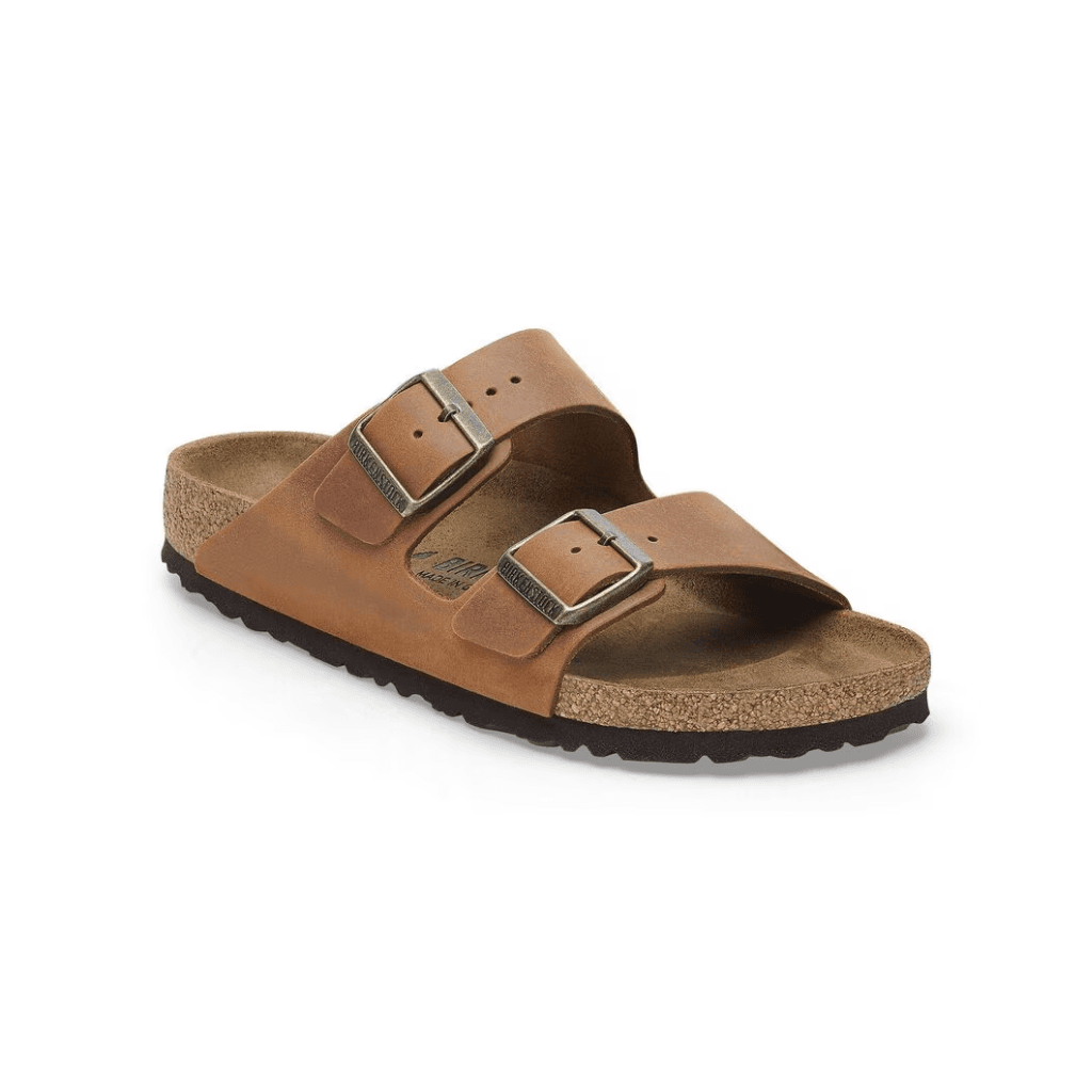 Birkenstock Arizona Natural Leather Oiled Cognac Narrow