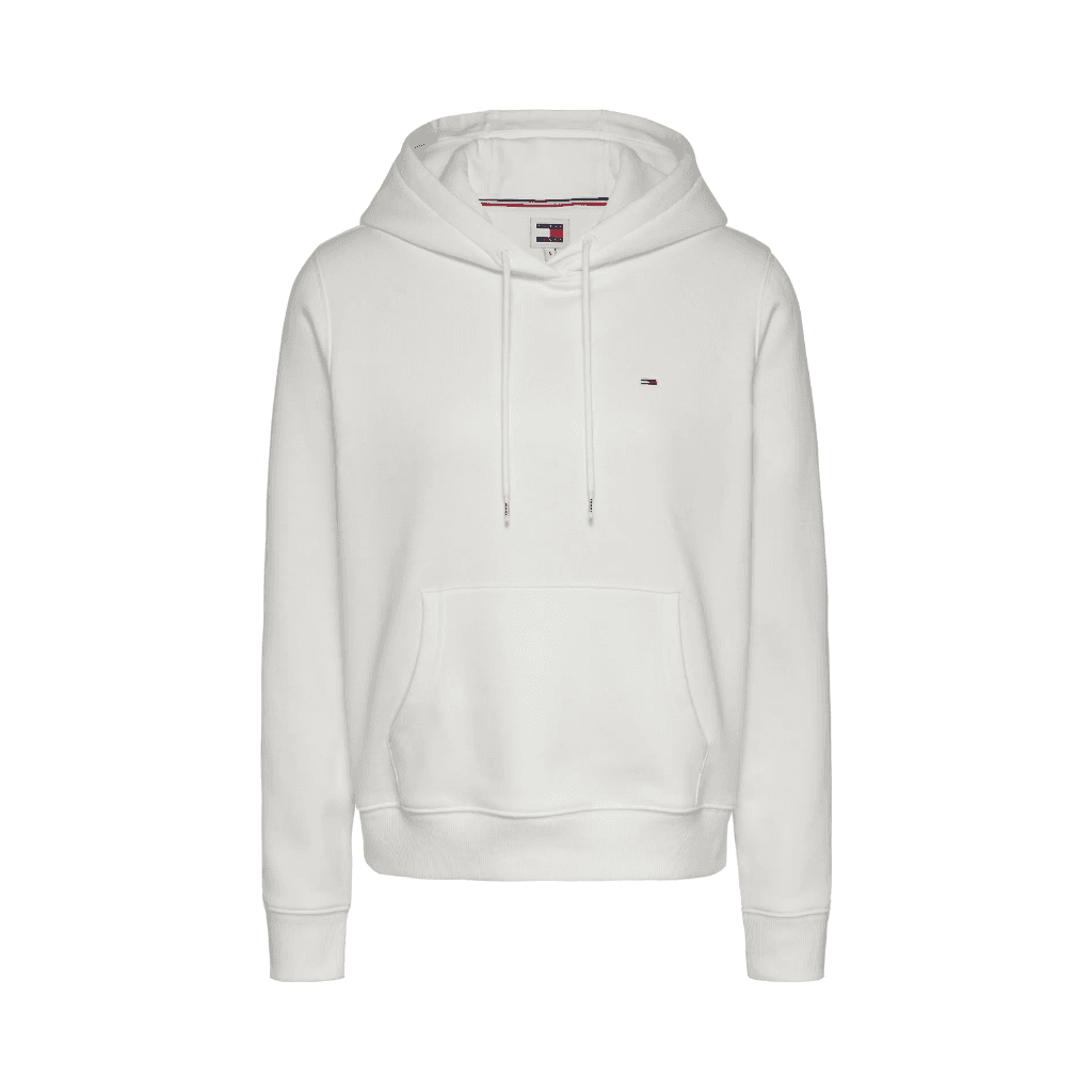 Tommy Jeans Regular Flag Hoody White