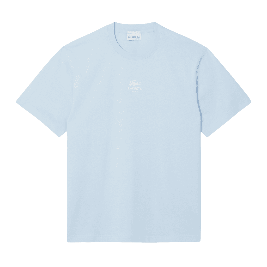 Lacoste Signature Brand Print Cotton T-Shirt Rill