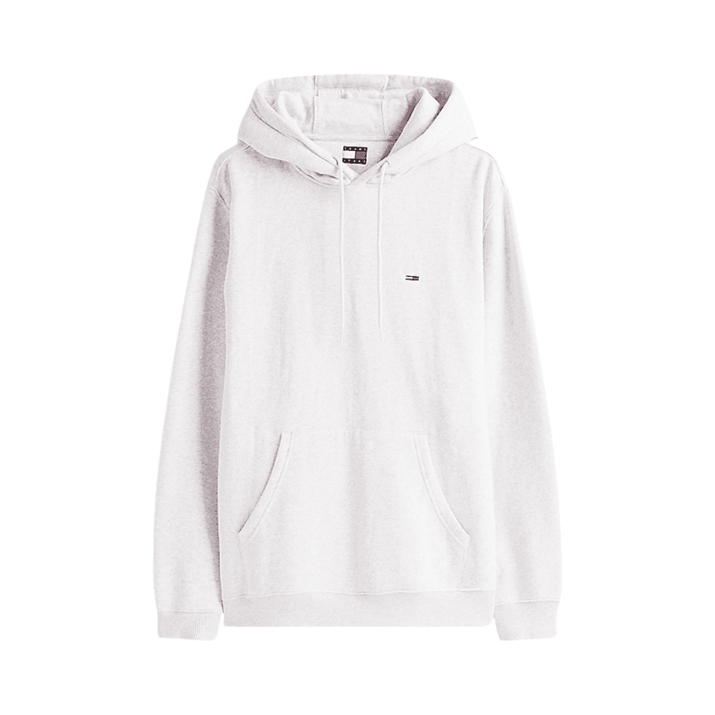 Tommy Jeans Regular S Flag Hoody Silver Grey Heather