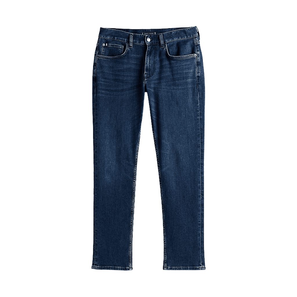 Tommy Hilfiger Denton Faded Straight Leg Jeans Tinted Blue