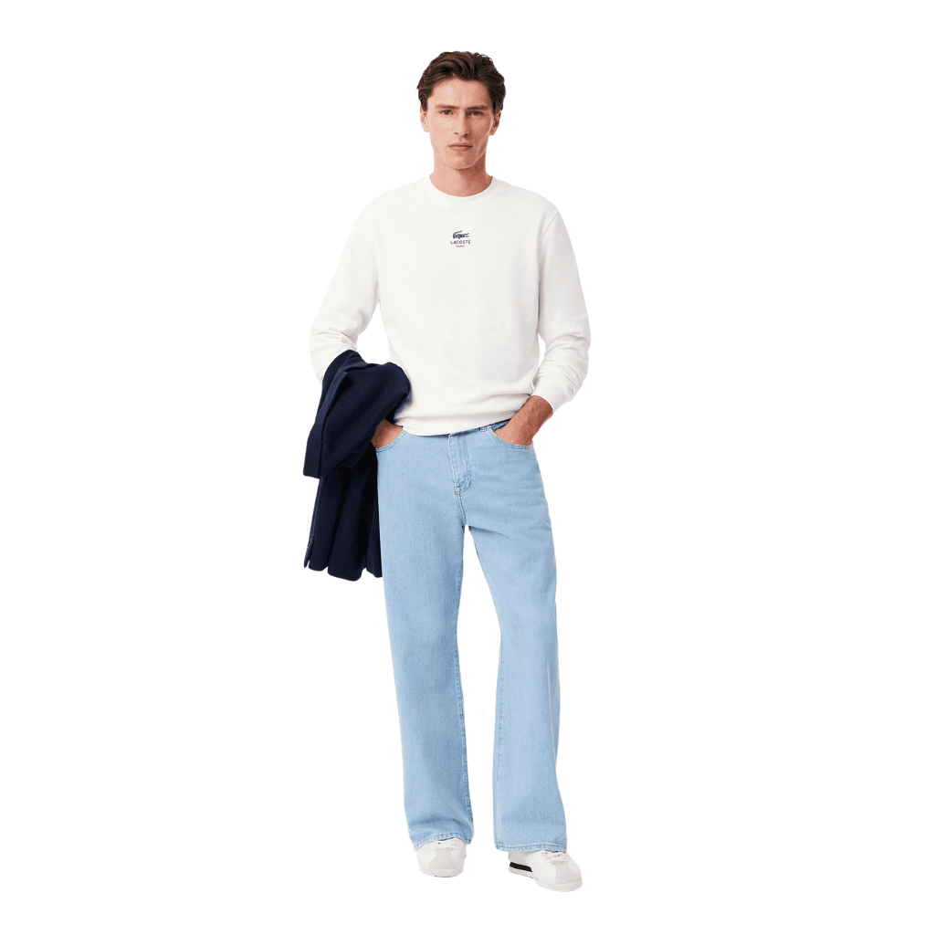Lacoste Classic Fit Fleece Sweatshirt Flour