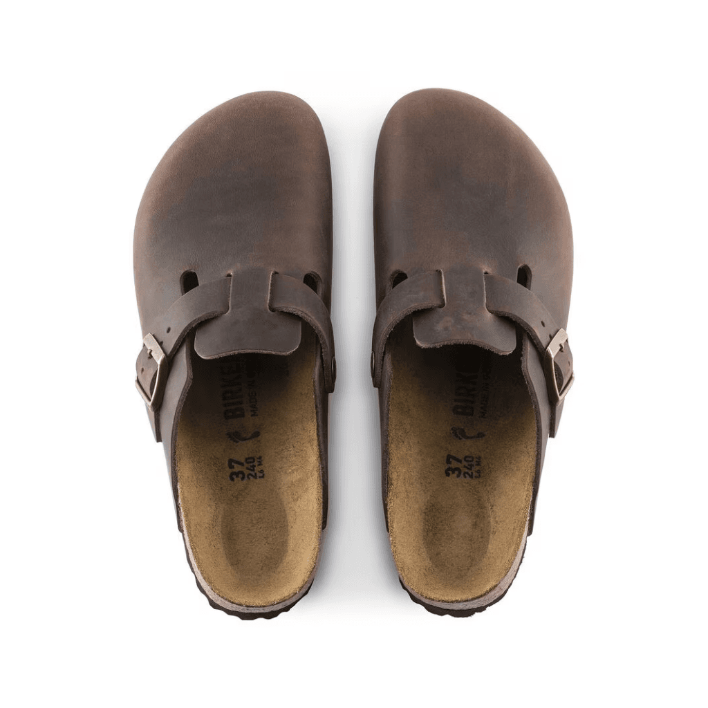 Birkenstock Boston Natural Leather Oiled Habana Regular