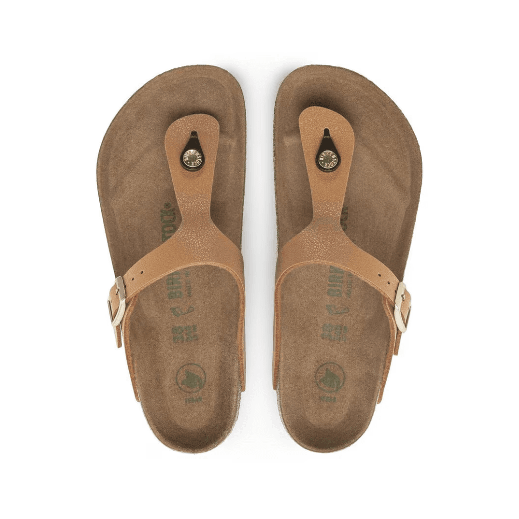 Birkenstock GizehI Vegan Birko- Flor Birkibuc  Pecan Regular
