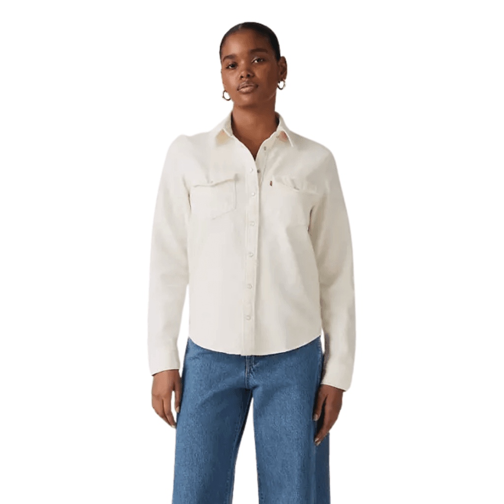 Levi's Iconic Western Shirt Ecru Crew 4