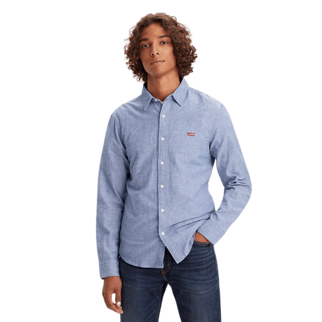 Levi's Battery Slim Shirt Navy Peony