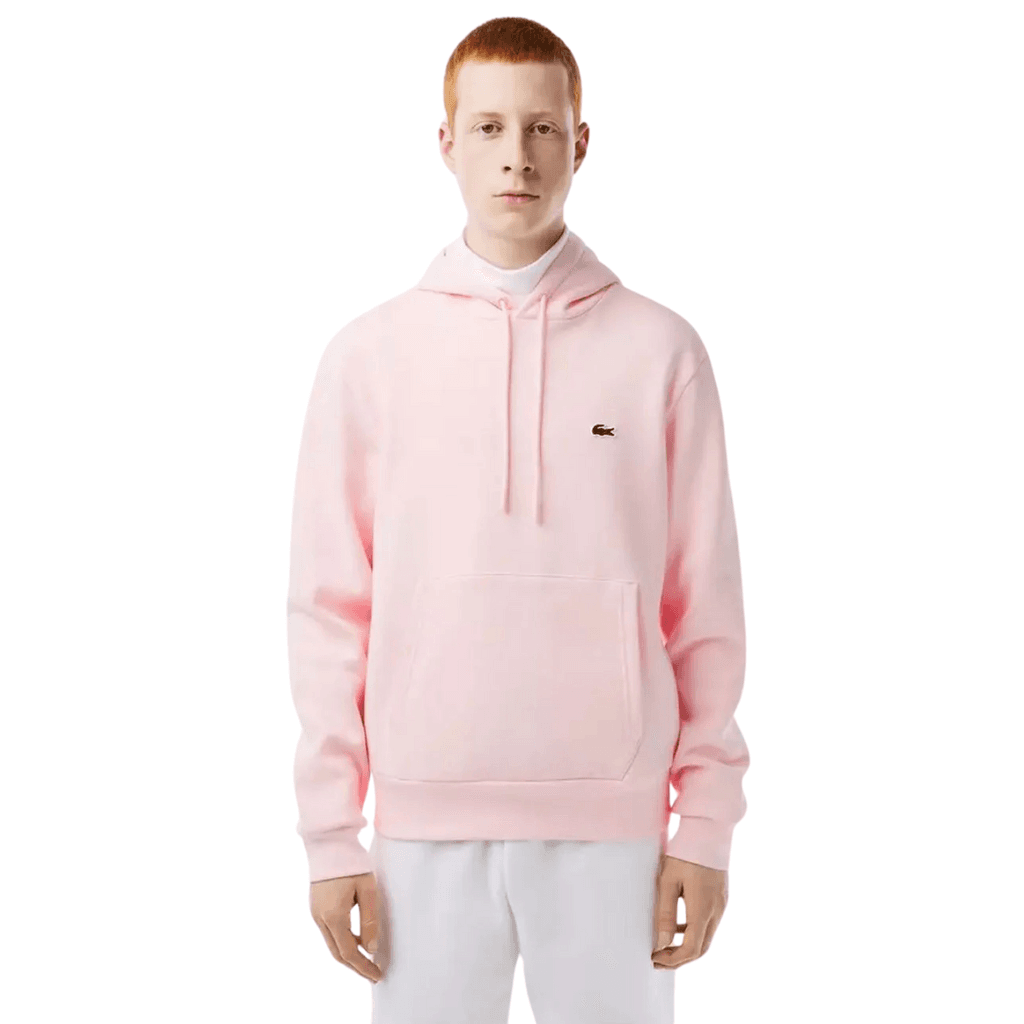 Lacoste Classic Fit Fleece Hoodie Flamingo