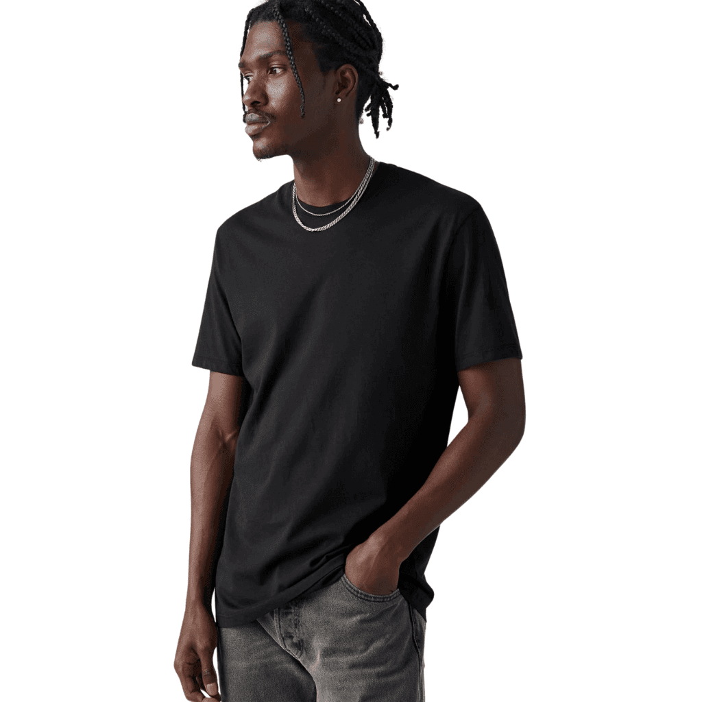 Levi's Slim 2PK Crewneck T-Shirts Black