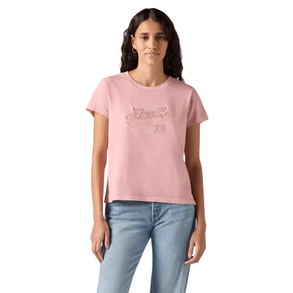 Levi's Graphic Boxy T-Shirt Satin Script Blush