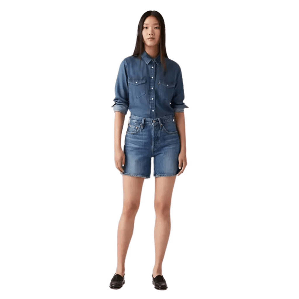 Levi's 501 Mid Thigh Short Blue Beauty