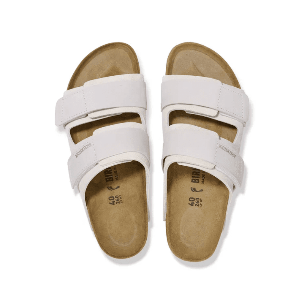 Birkenstock Uji Nubuck Leather/Suede Antique White Narrow