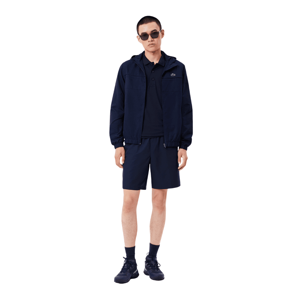 Lacoste Sport Diamond Taffeta Shorts Navy Blue