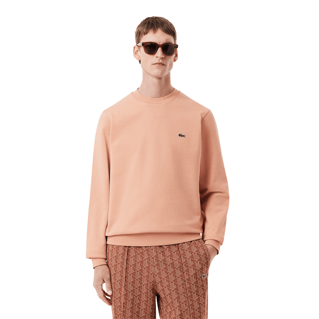Lacoste Classic Fit Cotton Fleece Sweatshirt Latte