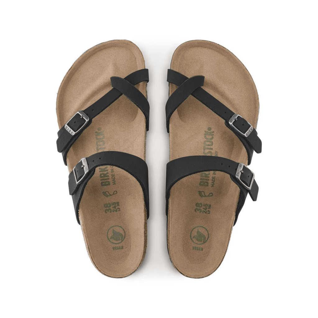 Birkenstock Mayari Vegan Birko-Flor Birkibuc Black Regular