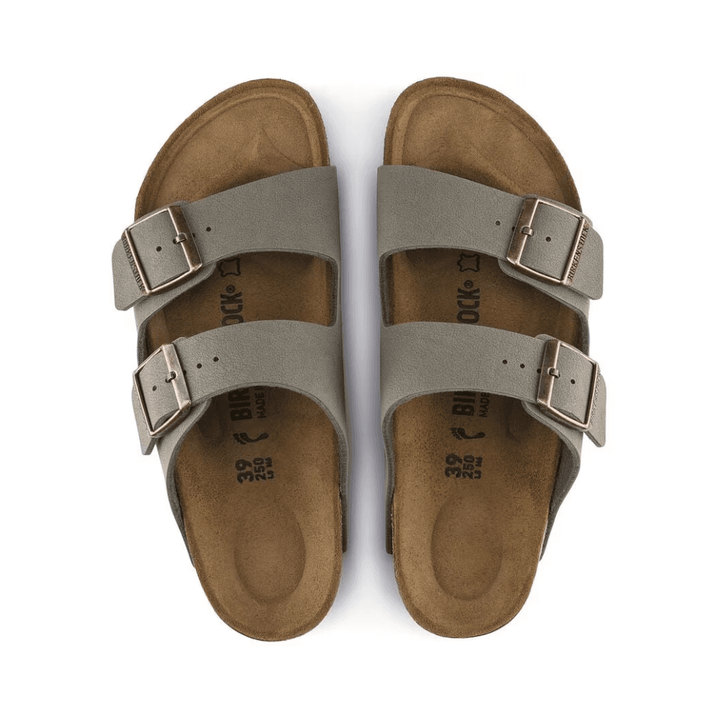 Birkenstock Arizona Birko- Flor Birkibuc Stone Regular