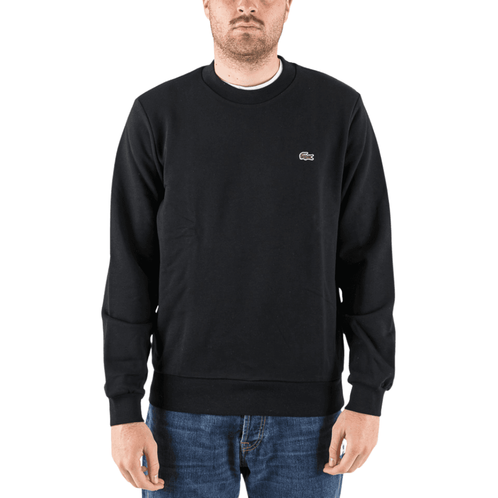 Lacoste Classic Fit Cotton Fleece Sweatshirt Black