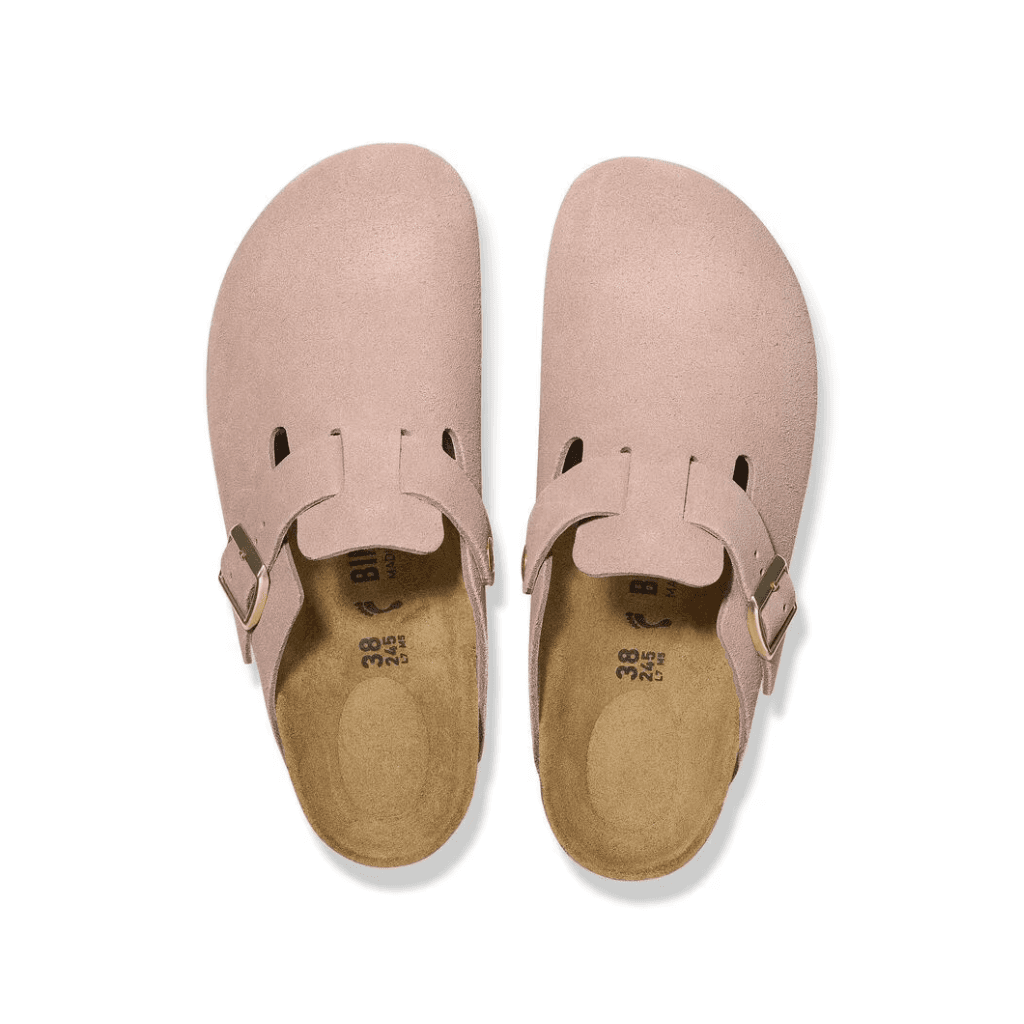 Birkenstock Boston Suede Leather Light Rose Regular