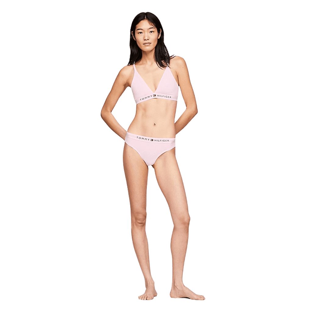 Tommy Hilfiger Unlined Triangle Bralette Light Pink