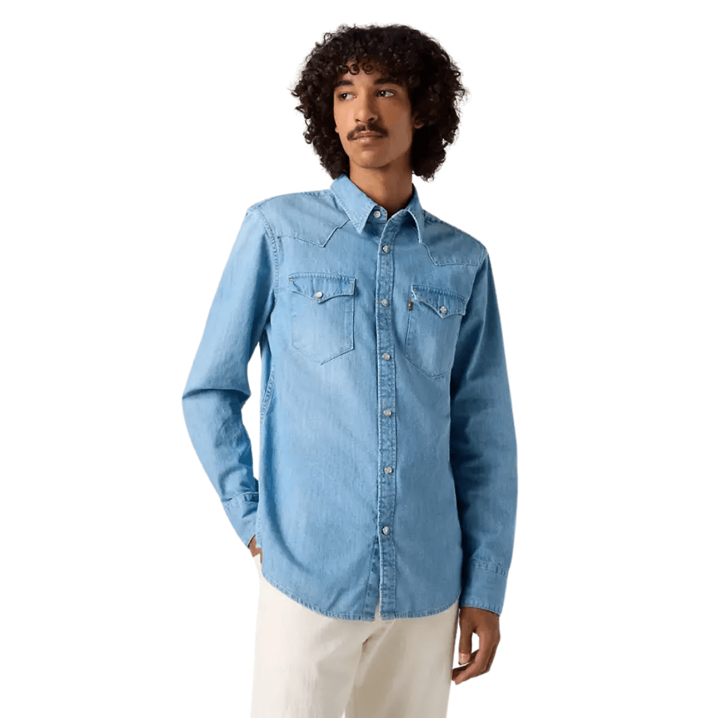Levi's Barstow Standard Western Shirt Esta Noche Blue