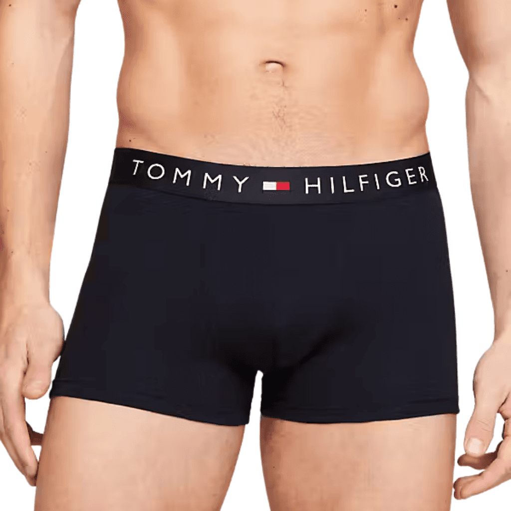 Tommy Hilfiger 3 Pack Trunks Waistband Grey Heather/White/Desert Sky