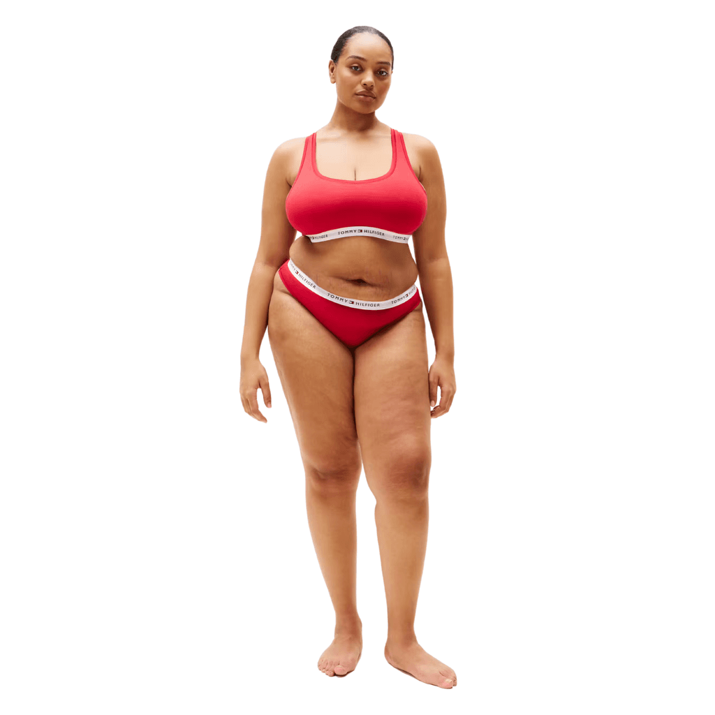 Tommy Hilfiger Unlined Bralette Curve Primary Red
