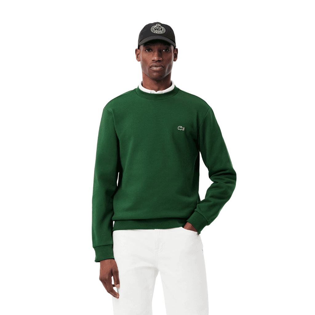 Lacoste Fleece Crew Neck Sweatshirt Green
