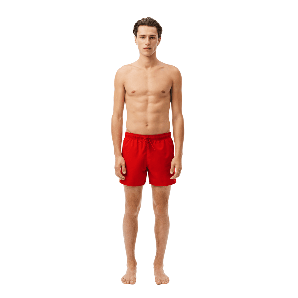 Lacoste Monochrome Swim Shorts Red/Green