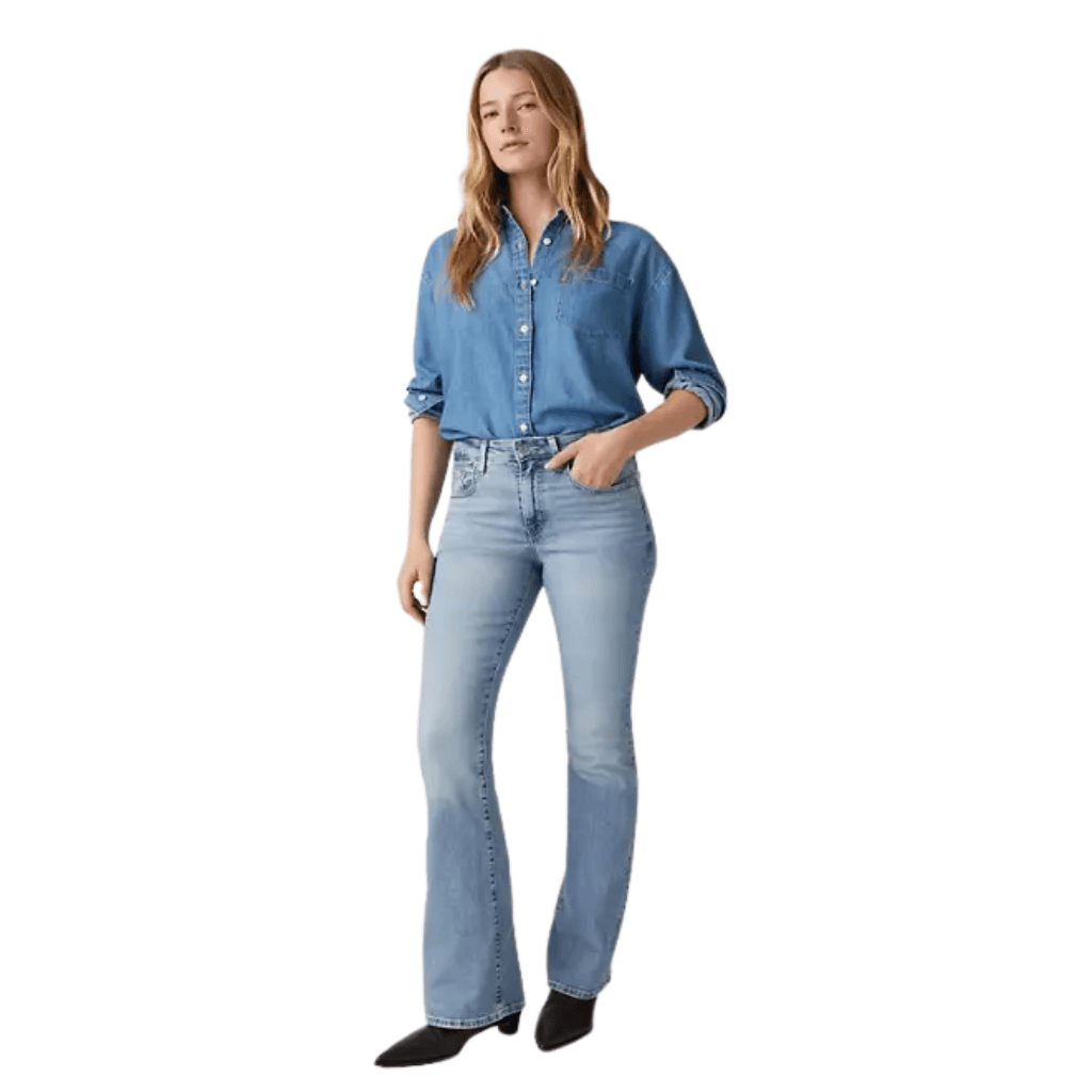 Levi's 726 Hr Flare Jeans Blue Wave Light