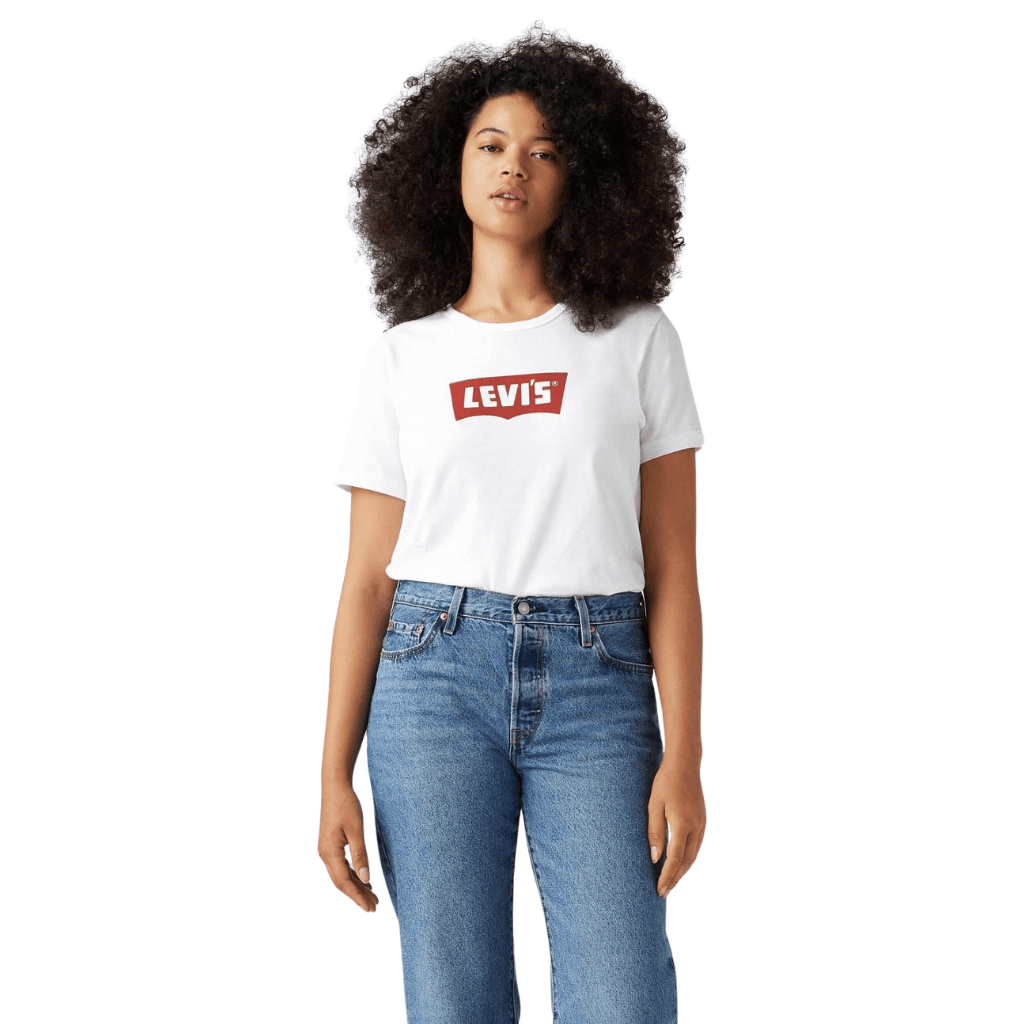 Levi's Graphic Iconic Tee Vintage Bw W/Co White