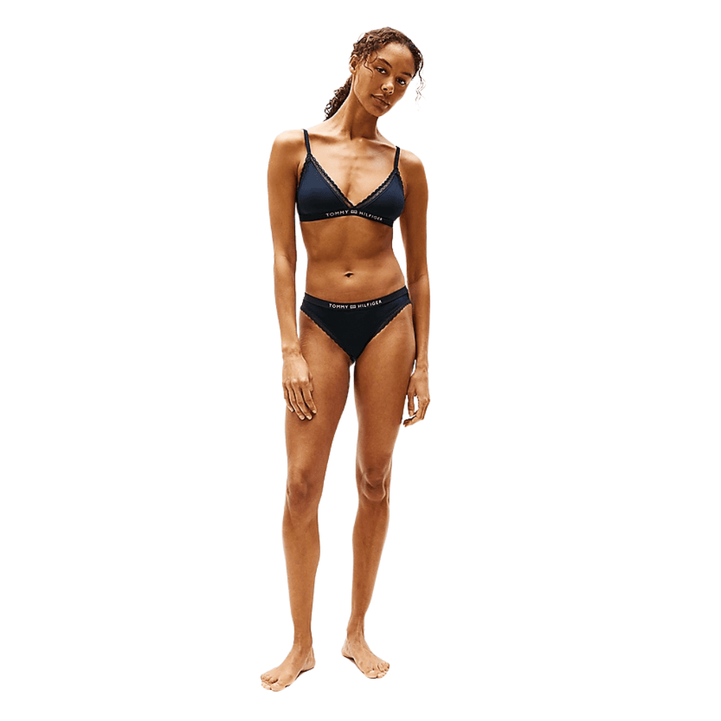 Tommy Hilfiger Logo Lace Bikini Briefs Desert Sky