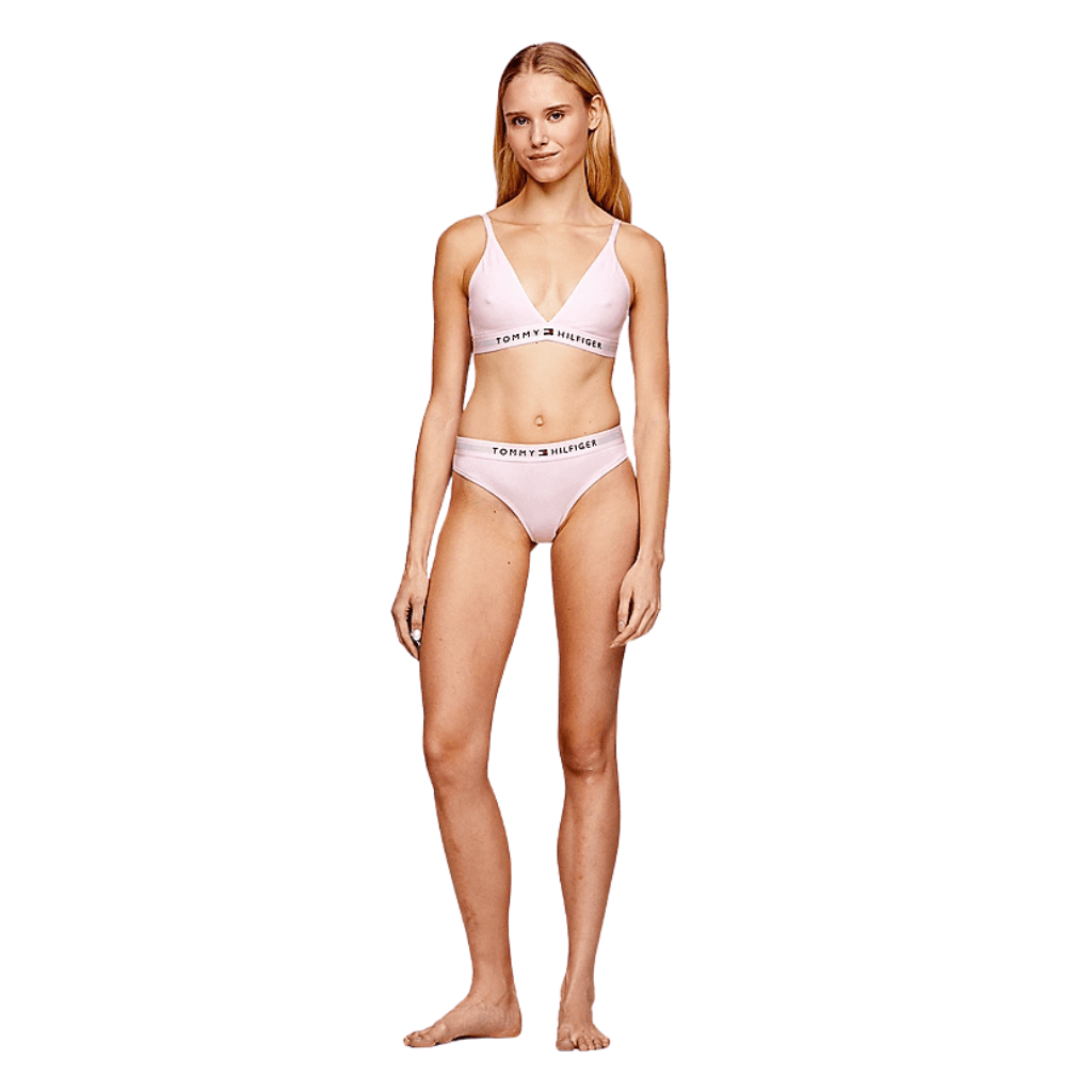 Tommy Hilfiger Original Logo Waistband Thong Light Pink