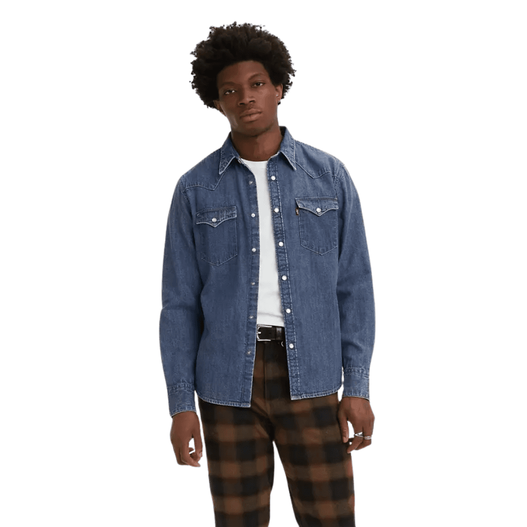 Levi's Barstow Standard Western Shirt Lower Haight Blue