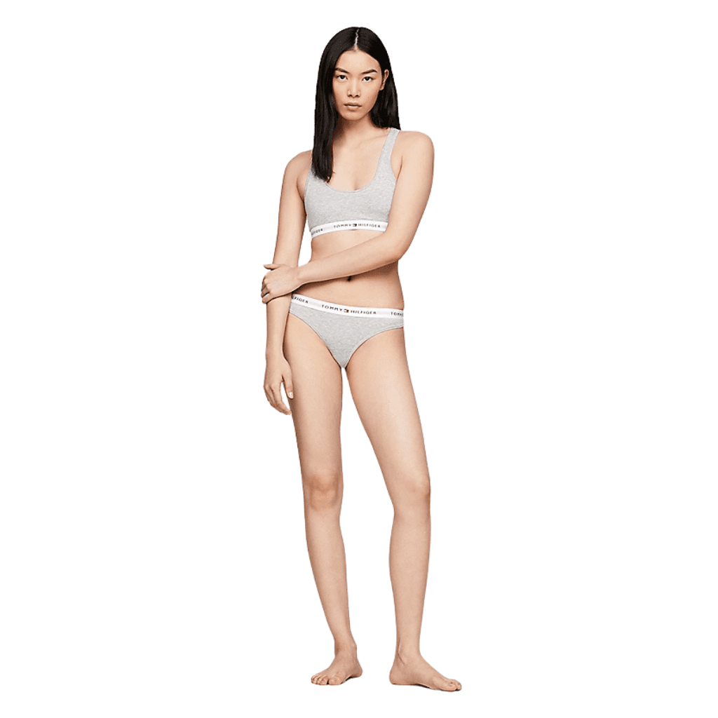 Tommy Hilfiger Unlined Bralette Light Grey Heather