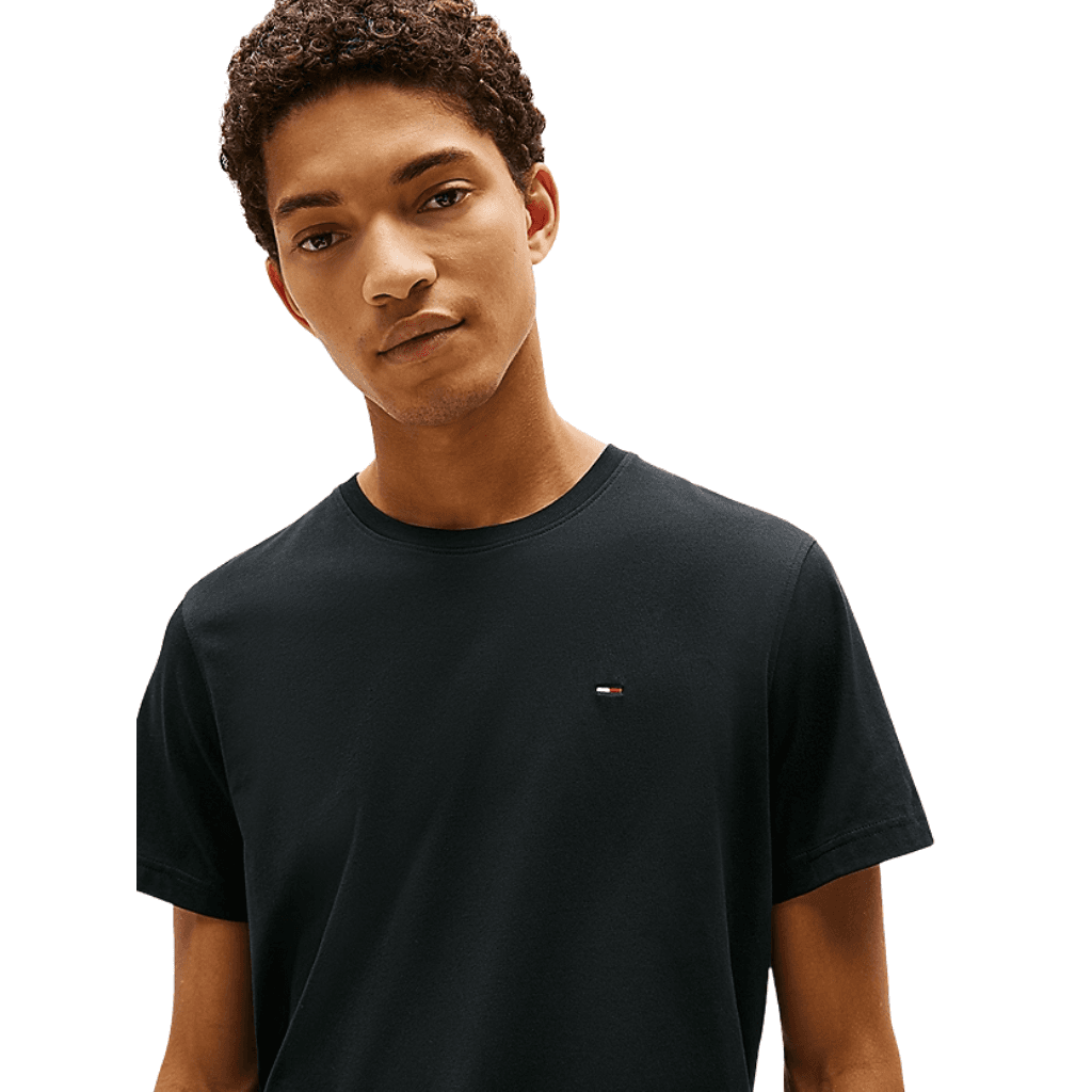 Tommy Jeans Slim Fit Jersey T-Shirt Tommy Black