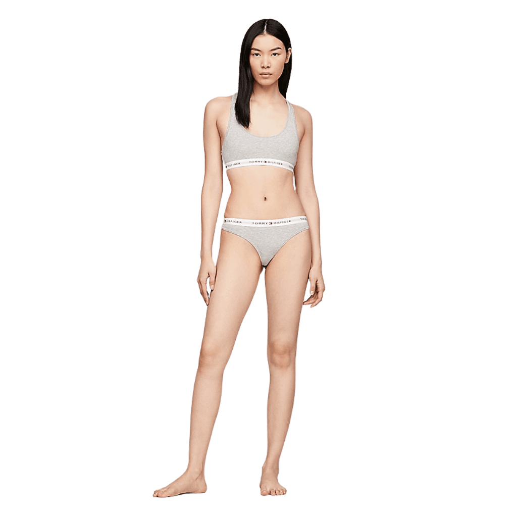 Tommy Hilfiger Logo Thong Light Grey Heather