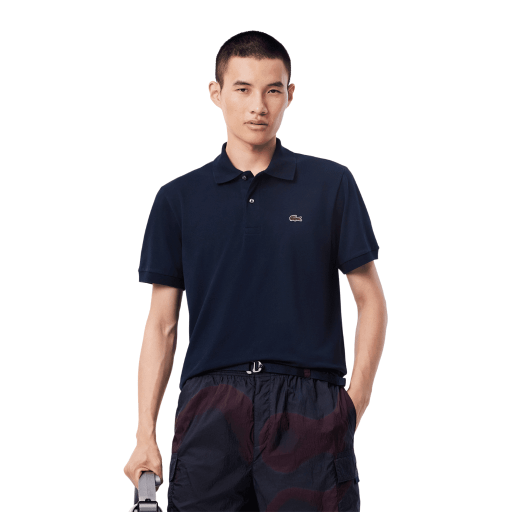 Lacoste L.12.12 Classic Fit Stretch Polo Shirt Navy Blue