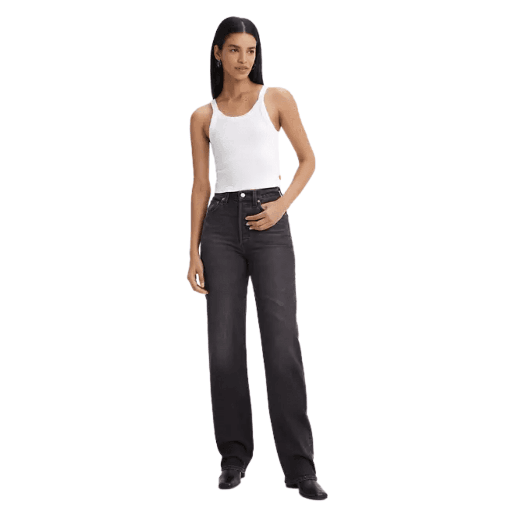 Levi's Ribcage Full Length Jeans Static Noise Overload