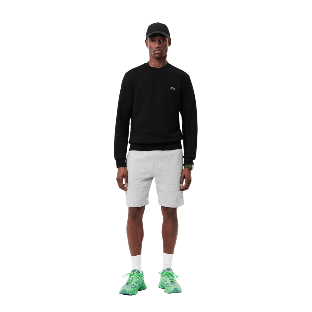 Lacoste Regular Fit Fleece Shorts Silver Chine