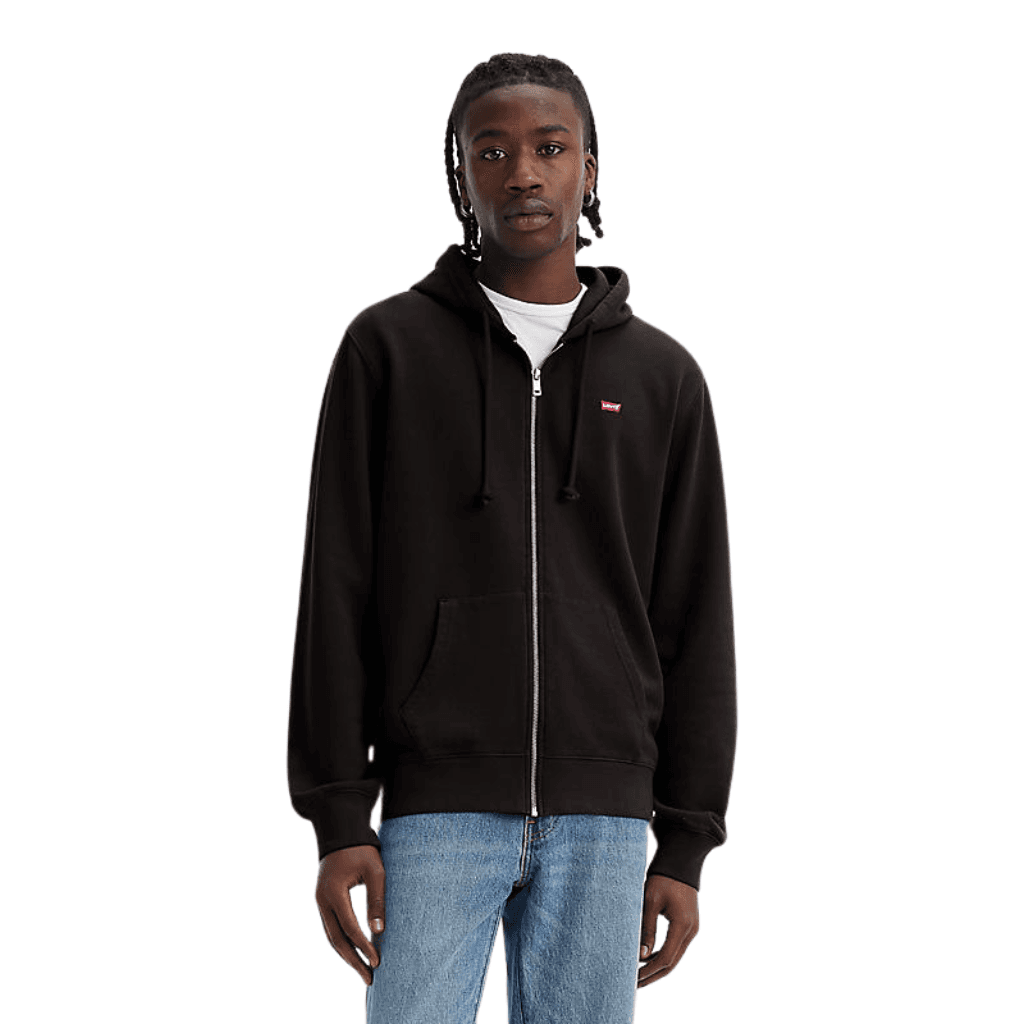 Levi's Original Zip Up Hoodie Mineral Black