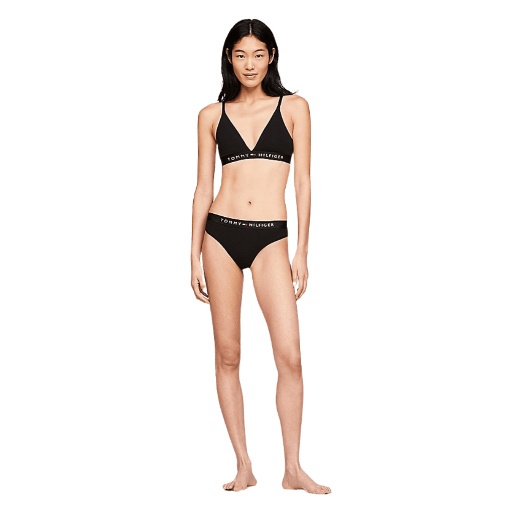 Tommy Hilfiger Original Logo Waistband Thong Black