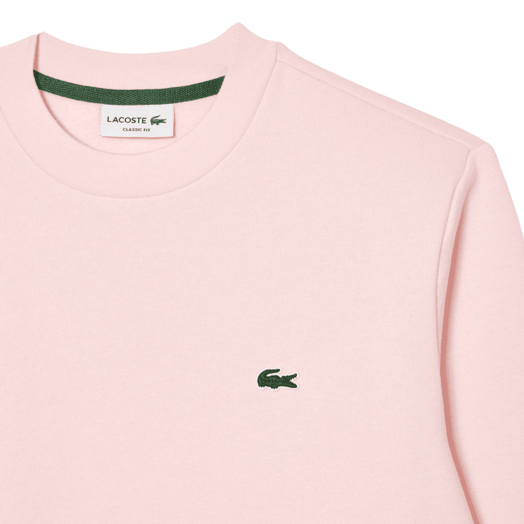 Lacoste Classic Fit Cotton Fleece Sweatshirt Flamingo