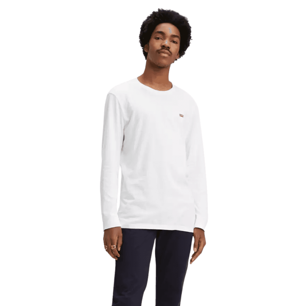 Levi's Original Long Sleeve Tee Patch White Neutral