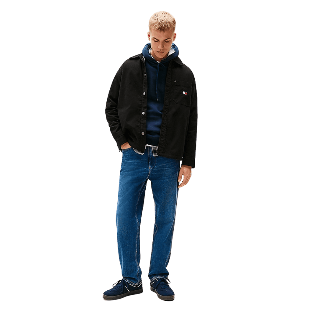 Tommy Jeans Essential Flag Logo Hoody Dark Night Navy