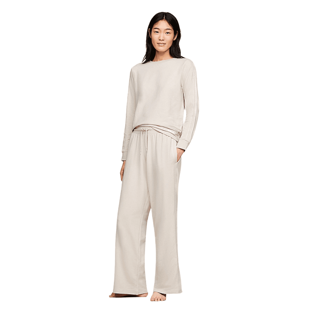 Tommy Hilfiger Logo Drawstring Lounge Modal Pants Cashmere Cream