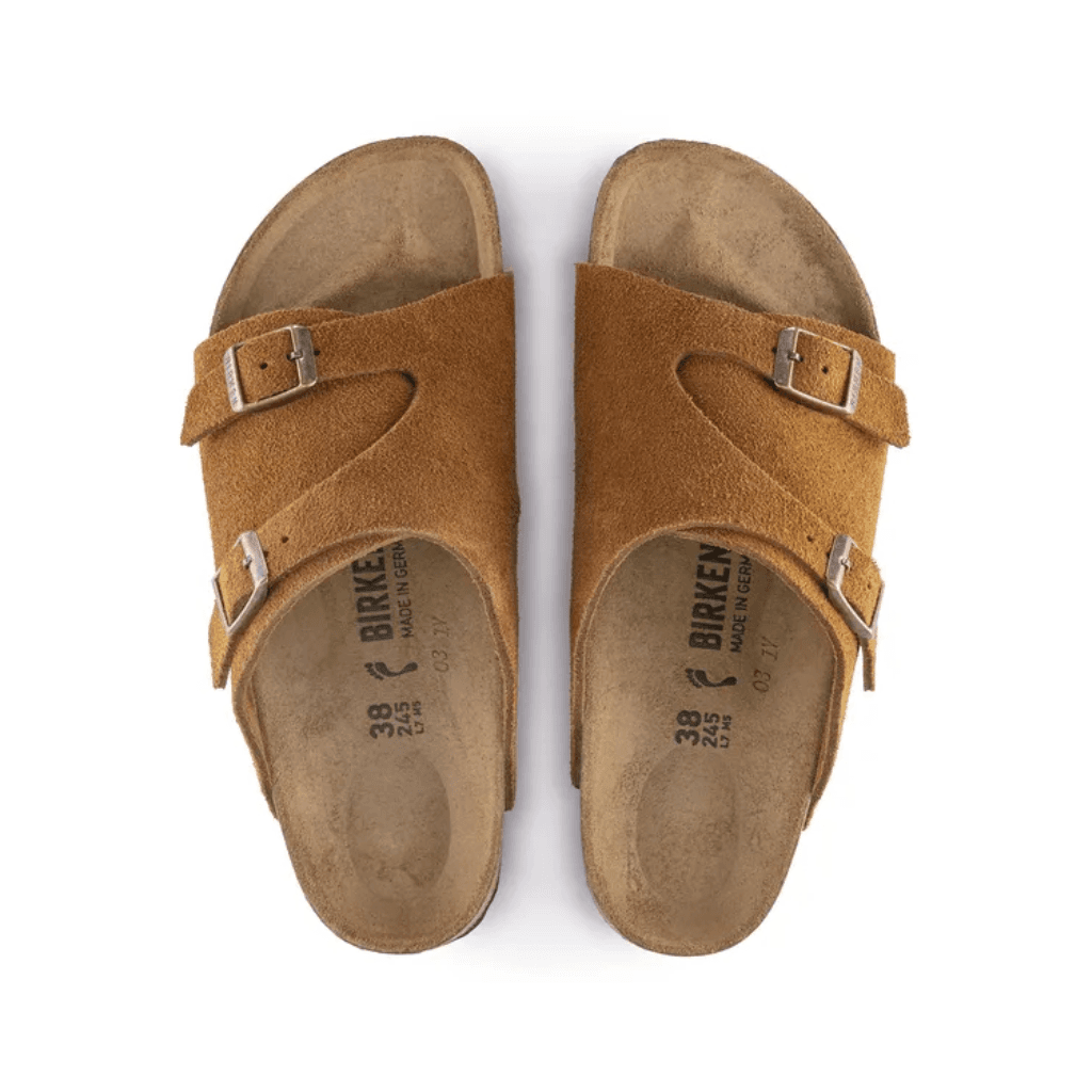 Birkenstock Zurich Suede Leather Mink Narrow